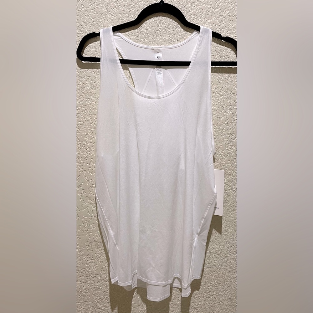 Lululemon NWT Essential Tank Top Pleated in White Size 14 - Picture 7 of 10